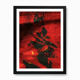 Red And Black Art Print