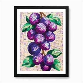 Purple Grapes Art Print