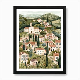 Tuscan Village Art Print