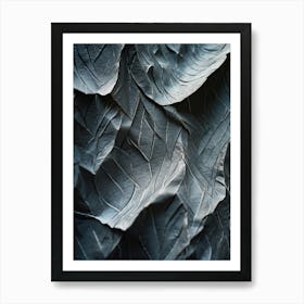 Crinkled Patterned Paper Close Up Texture Revealing Abstract Creases Interplay Of Shadows And Ligh (6) Art Print