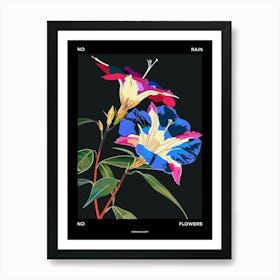 No Rain No Flowers Poster Morning Glory 2 Art Print