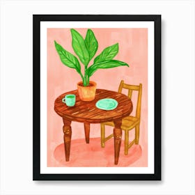 Table And Chairs 3 Art Print