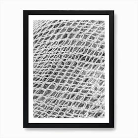 Black And White Image Of A Net Art Print