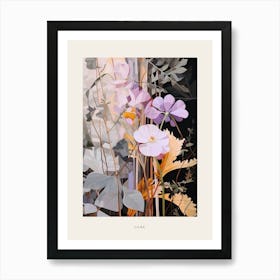 Flower Illustration Lilac 5 Poster Art Print