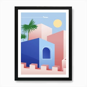 Islamic City. Boho, Boho decor: Egypt, Morocco, Tunisia poster Art Print