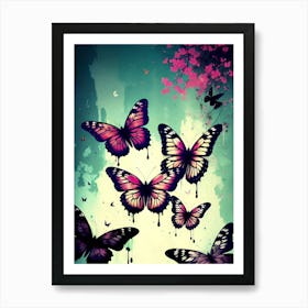 Butterfly Wallpaper 35 Art Print