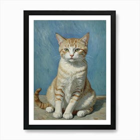 Cat By Vincent Van Gogh Art Print