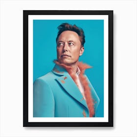 Elon Musk Fashion Art Art Print