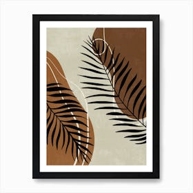 Palm Leaves Canvas Print 1 Art Print