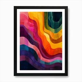 Rainbow Wavy Art Print