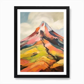 Cotopaxi Ecuador 1 Mountain Painting Art Print