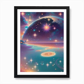 Fantasy Galaxy Ocean 8 Art Print