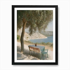 Table By The Sea Art Print