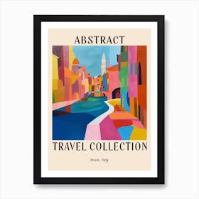 Abstract Travel Collection Poster Venice Italy 3 Art Print