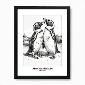 Penguin Socializing Poster 1 Art Print