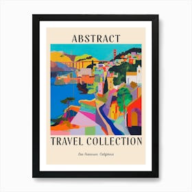 Abstract Travel Collection Poster San Francisco Usa 3 Art Print