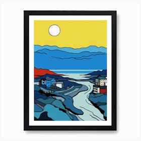 Minimal Design Style Of Reykjavik, Iceland 2 Art Print