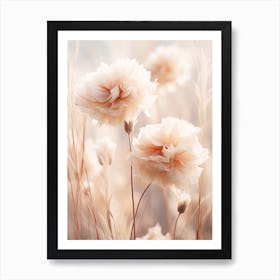 Boho Dried Flowers Carnation 3 Art Print