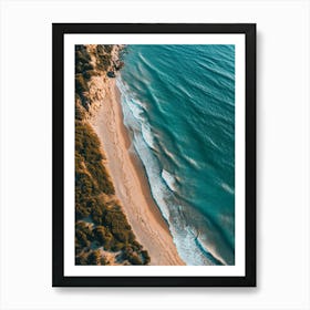 Aerial View Of A Beach 36 Art Print