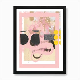 Abstract Daydream Snake Mix Deep Stage Art Print
