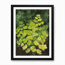 Southern Maidenhair Fern Painting 4 Art Print