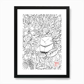 Momoneko In The Jungle Art Print