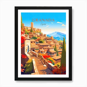 Granada Travel Spain Art Print