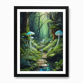 Mysterious Forest Path Art Print