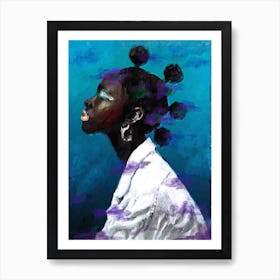 Black Girl With Dreadlocks Art Print