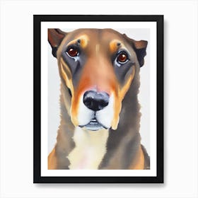 Greyhound Watercolour Dog Art Print