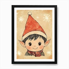 Christmas Elf 4 Art Print