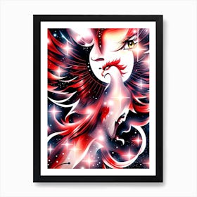 Fantasy Phoenix Art Print