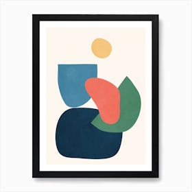 Minimal Abstract Shapes 42 Art Print