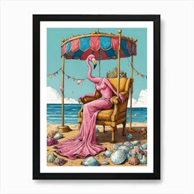 Pink Flamingo 2 Art Print