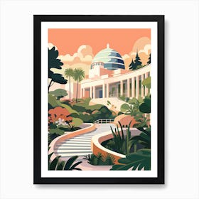 The Guggenheim Museum   Bilbao, Spain   Cute Botanical Illustration Travel 1 Art Print