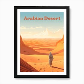 Arabian Desert Saudi Arabia Desert Landscape Travel Art Art Print