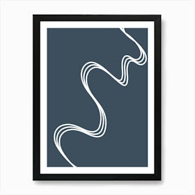 148Modern art, solid lines and colours. Art Print