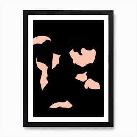 Pulp Fiction Dance Cut Out Art Print