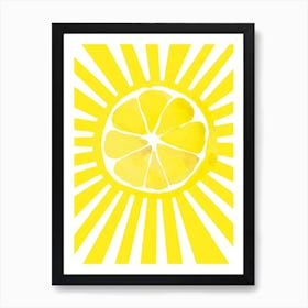 Citrus Sun Art Print