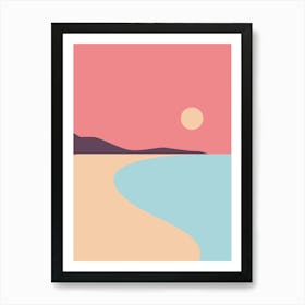 Beach Sunset Art Print