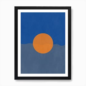 Sun In The Ocean Blue Art Print