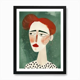 Red Haired Girl 3 Art Print