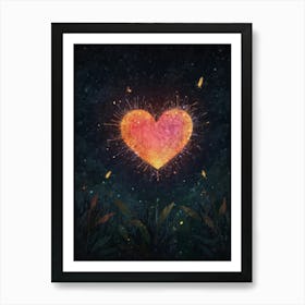 Heart In The Sky 3 Art Print