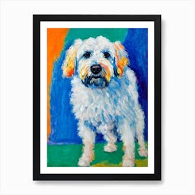Komondor Fauvist Style Dog Art Print