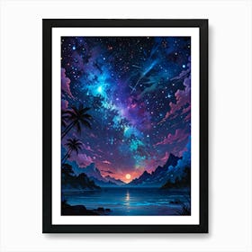 Starry Night Sky 23 Art Print