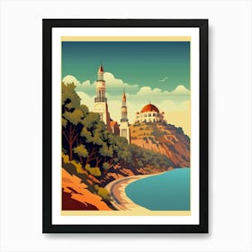 Ortaky Mosque Art Deco 1 Art Print