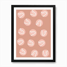 Tennis Aesthetic Pink Art Print