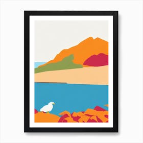 Eagle Beach Aruba Midcentury Art Print