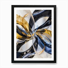 'Black And Gold' 2 Art Print