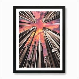 Futuristic Cityscape 1 Art Print